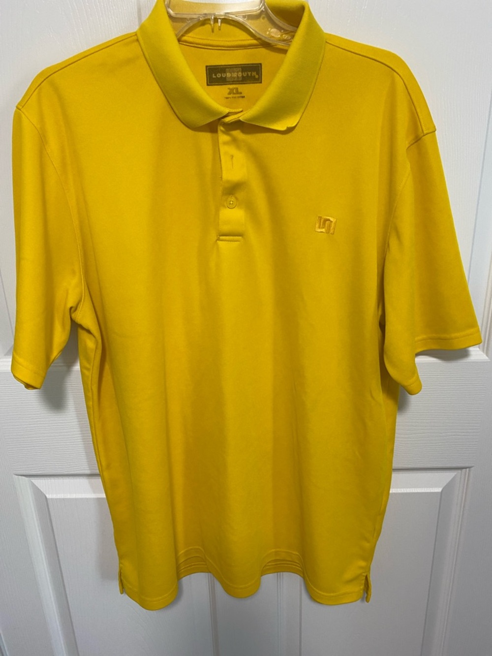 Loudmouth Men's Bright Yellow Golf Polo
